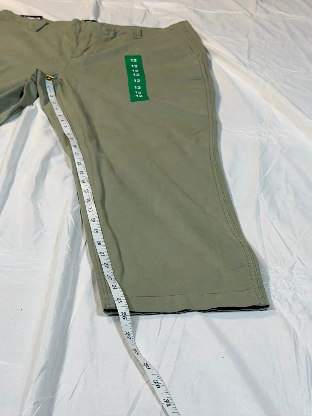 GAP Girlfriend Chino Pants 12 NWT Khaki Mid Rise Straight Leg Sage Olive Green
